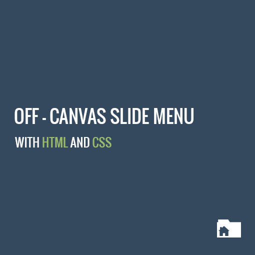 Off-canvas slide logo